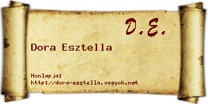 Dora Esztella névjegykártya